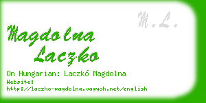magdolna laczko business card
